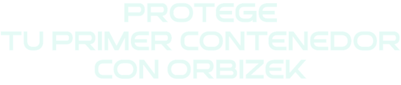 Protege tu primer contenedor con Orbizek